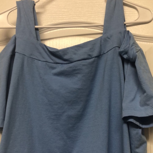 Woman Within Cold Shoulder Shirt - Picture 4 of 4